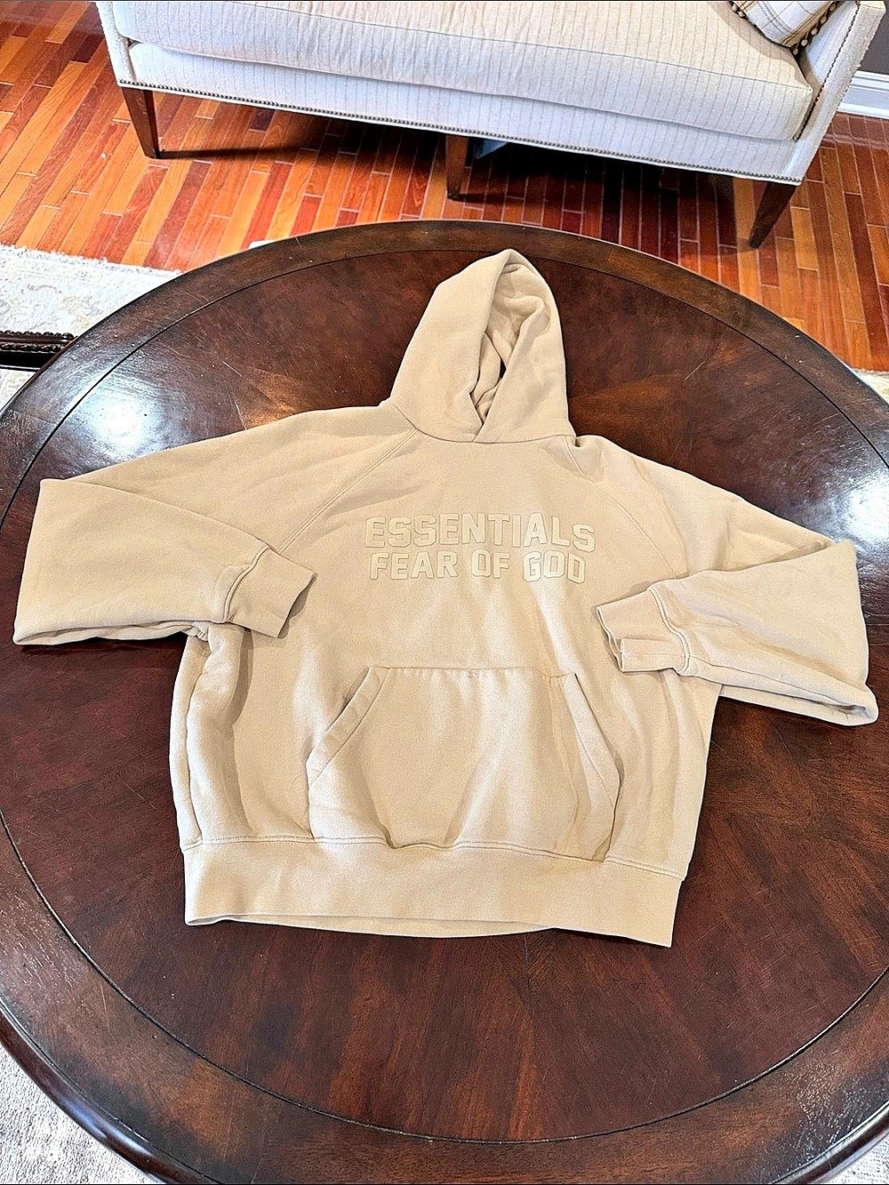 Fear of God Essentials Fear of God hoodie Pullover Hoodie in Beige Size Extra Sm